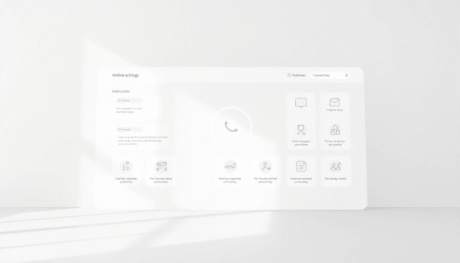 Bright, clean online learning interface with clear navigation, progress indicators, arrows, pathways, and modular blocks in soft colors and smooth ...